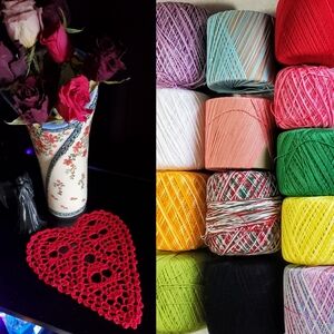 Handmade Crochet Skull-in-tine Doilies